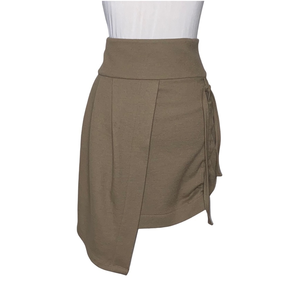 Karl Lagerfeld Wool Mini Ruched Skirt Women’s 4 Fall Christmas Holiday Gift - Picture 4 of 11